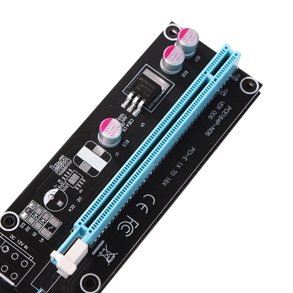 PCIE Райзер-карта PCI Express 1X на 16X адаптер USB 3 0 удлинитель данных Кабельный