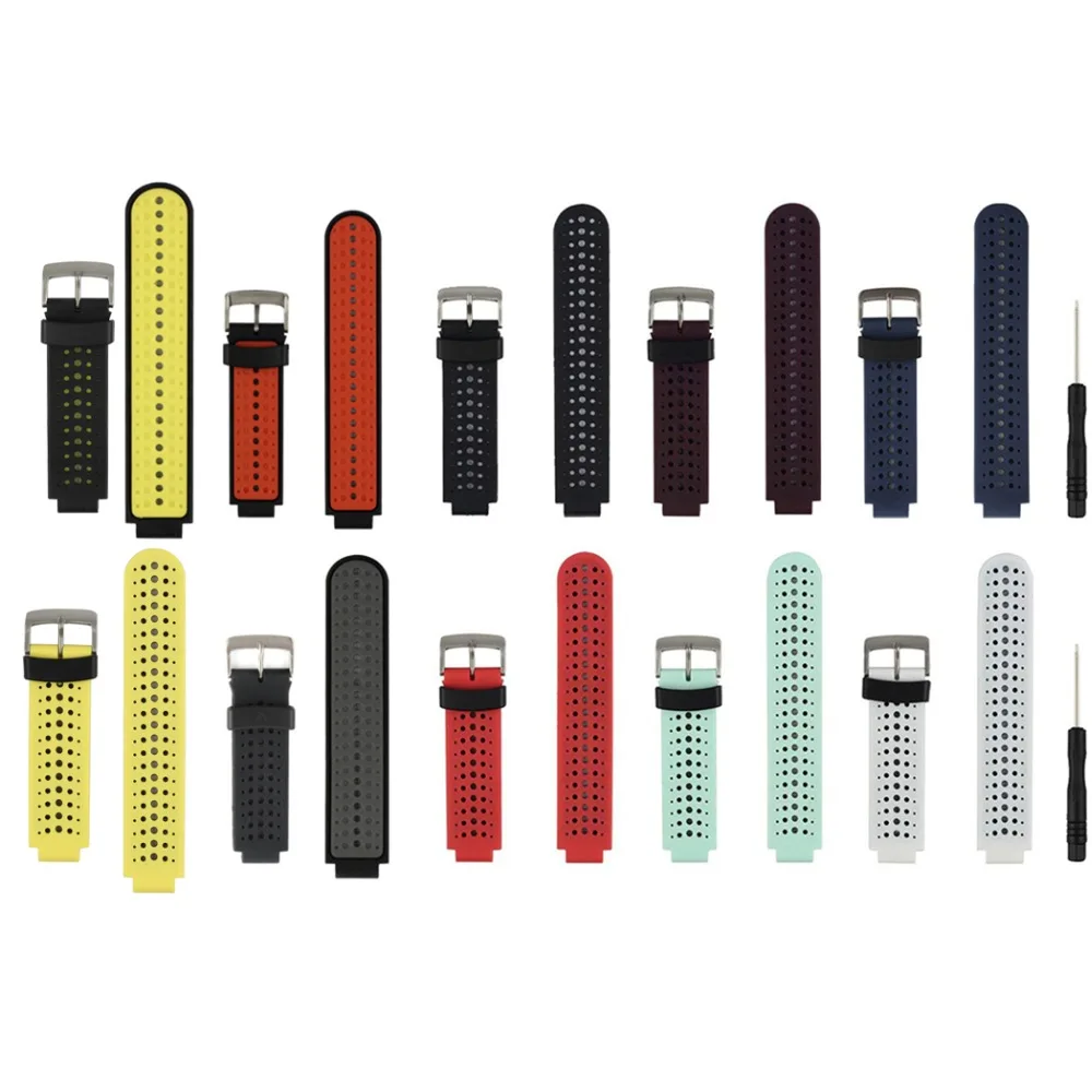 Силиконовый спортивный ремешок для наручных часов Garmin Forerunner 220/230/235/620/630/735xt |
