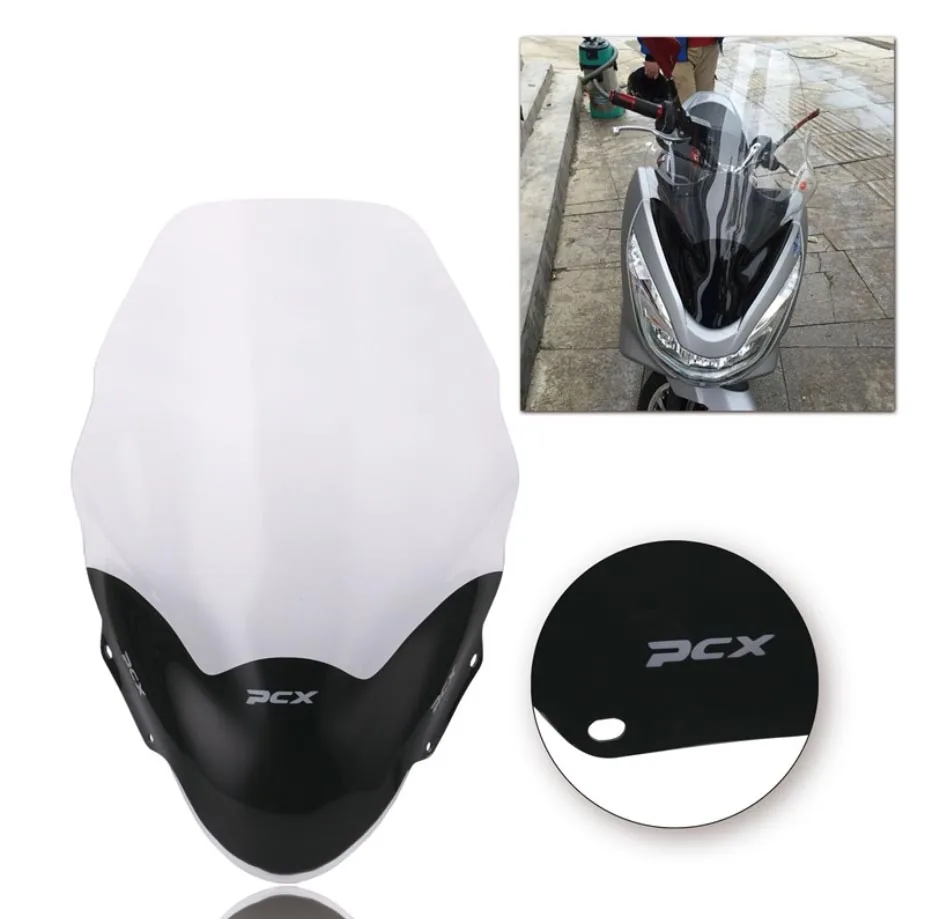 For Honda PCX 125 150 PCX125 PCX150 2013-2017 Windscreen Windshield Wind deflector Screen Shield Motorcycle Scooter Accessories