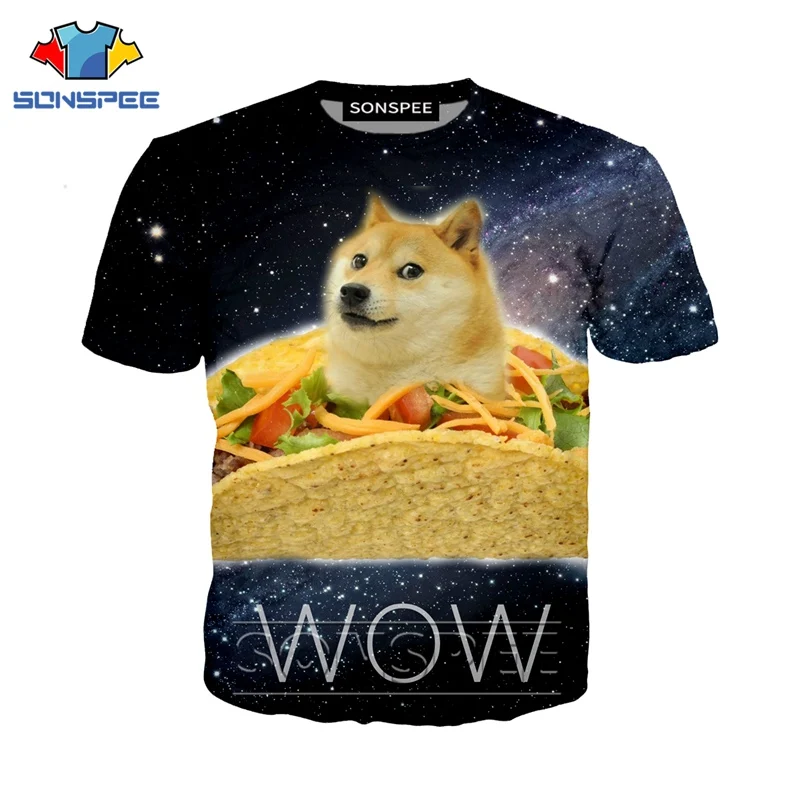 Аниме 3d печать игра футболка животное doge уличная собака Охотник для мужчин и женщин модная футболка Harajuku Детские рубашки homme футболка A206