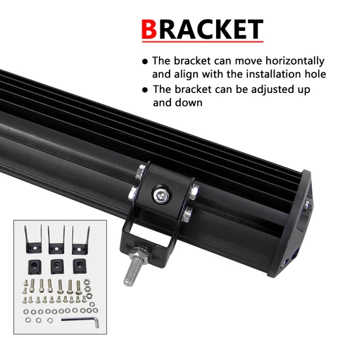 Auxtings 12-45in 180W-612W Tri-Row 7D Светодиодная панель Offroad Led Bar Combo Светодиодная рабочая панель для грузовика SUV ATV 4x4 4WD 12v 24V