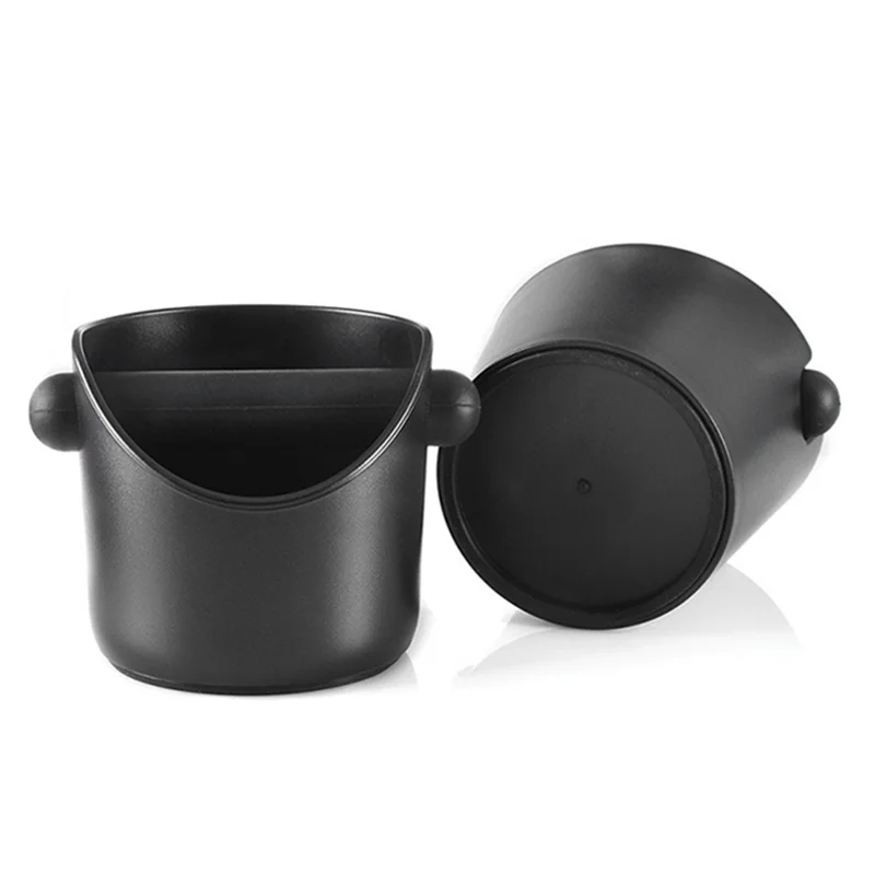 

ABS Material Shock-absorbent Espresso Knock Box Anti slip Coffee Grind Dump Bin Waste Bin with Detachable Knock Bar for Barista