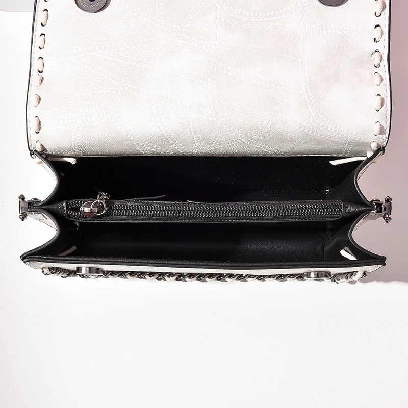 

DL0621 Solid color small square bag chain shoulder handbag messenger bag