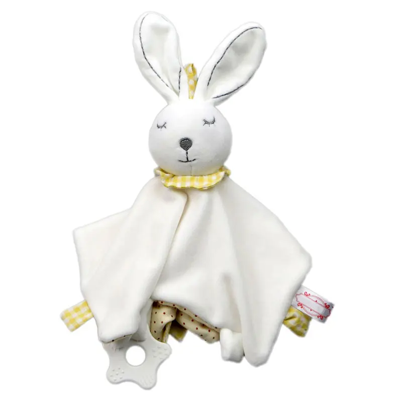 

Bunny Plush Baby Comforter Toys 0 12 Months Cute Stuffed Baby Toys Soft Appease Towel Toys For Sleeping Animals Stuffed Toys