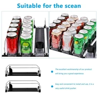shelf automatic replenishment pusher refill sliding system for drinks display easy and convenient to install and use