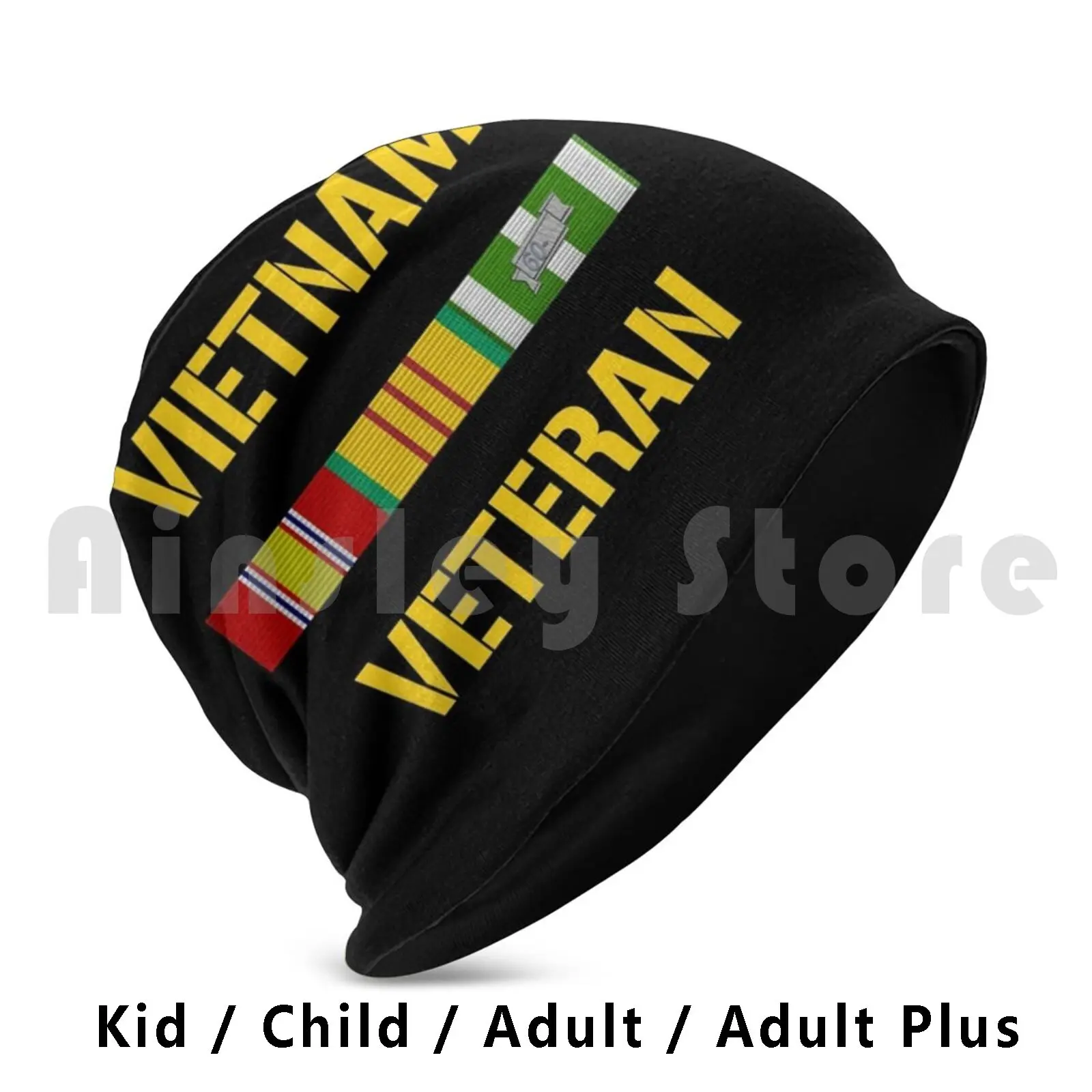 

Vietnam Veteran Ribbon Bar Beanies Pullover Cap Comfortable Vietnam Veteran Vietnam War Military Vietnam Veteran Bar