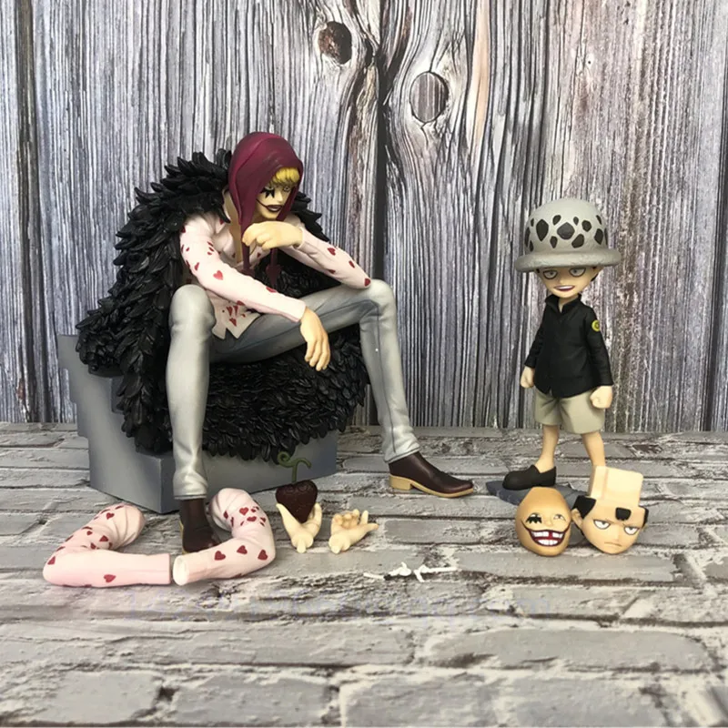 

20CM Anime ONE PIECE Corazon Donquixote Rosinante Trafalgar Law PVC Action Figure Collectible Model Statue Toy Free Shipping R3
