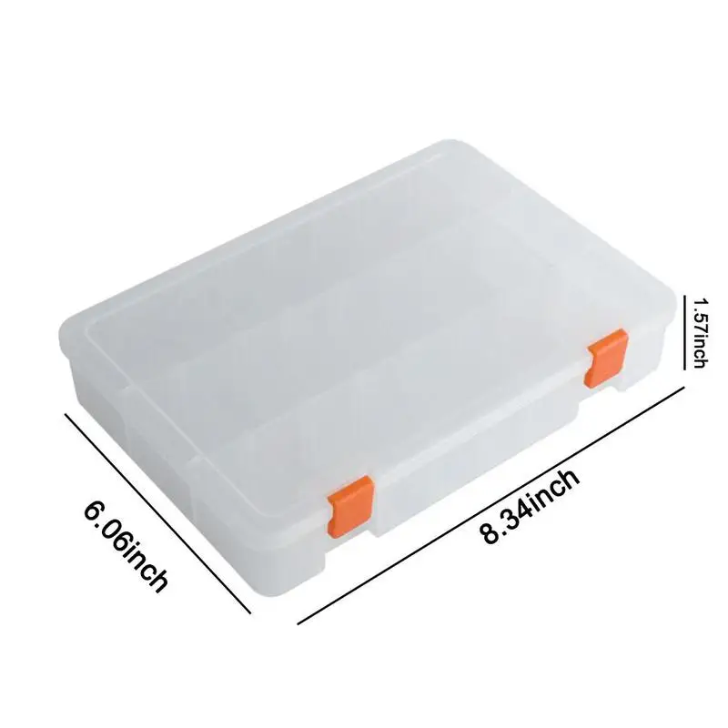 

Grids Slots Electronic Component Screw Removable Storage Tool Screw Practical Case Portable Tool Box Jewelry Packaging DIY E6G7