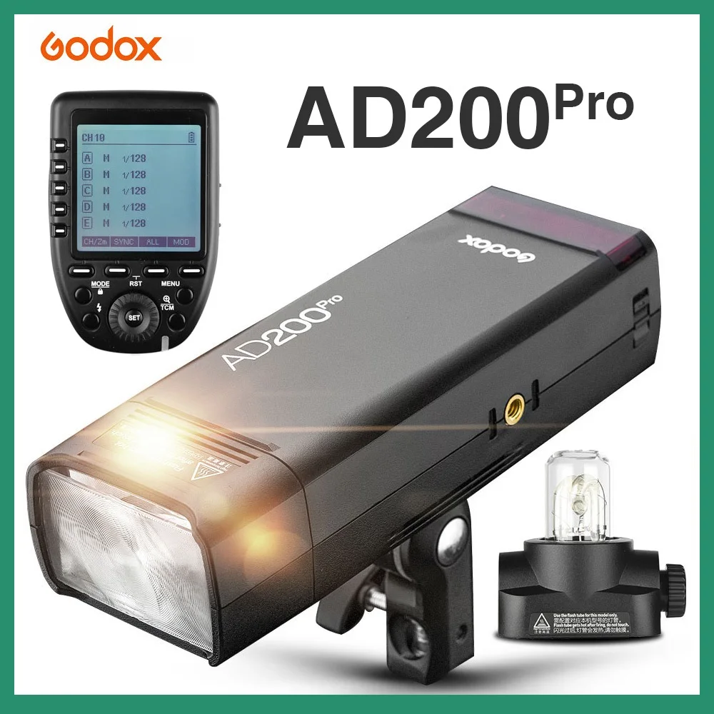 Бесплатная доставка Godox AD200Pro наружный светильник вспышки 200Ws ttl 2 4G 1/8000 HSS 0 01 1 8 s