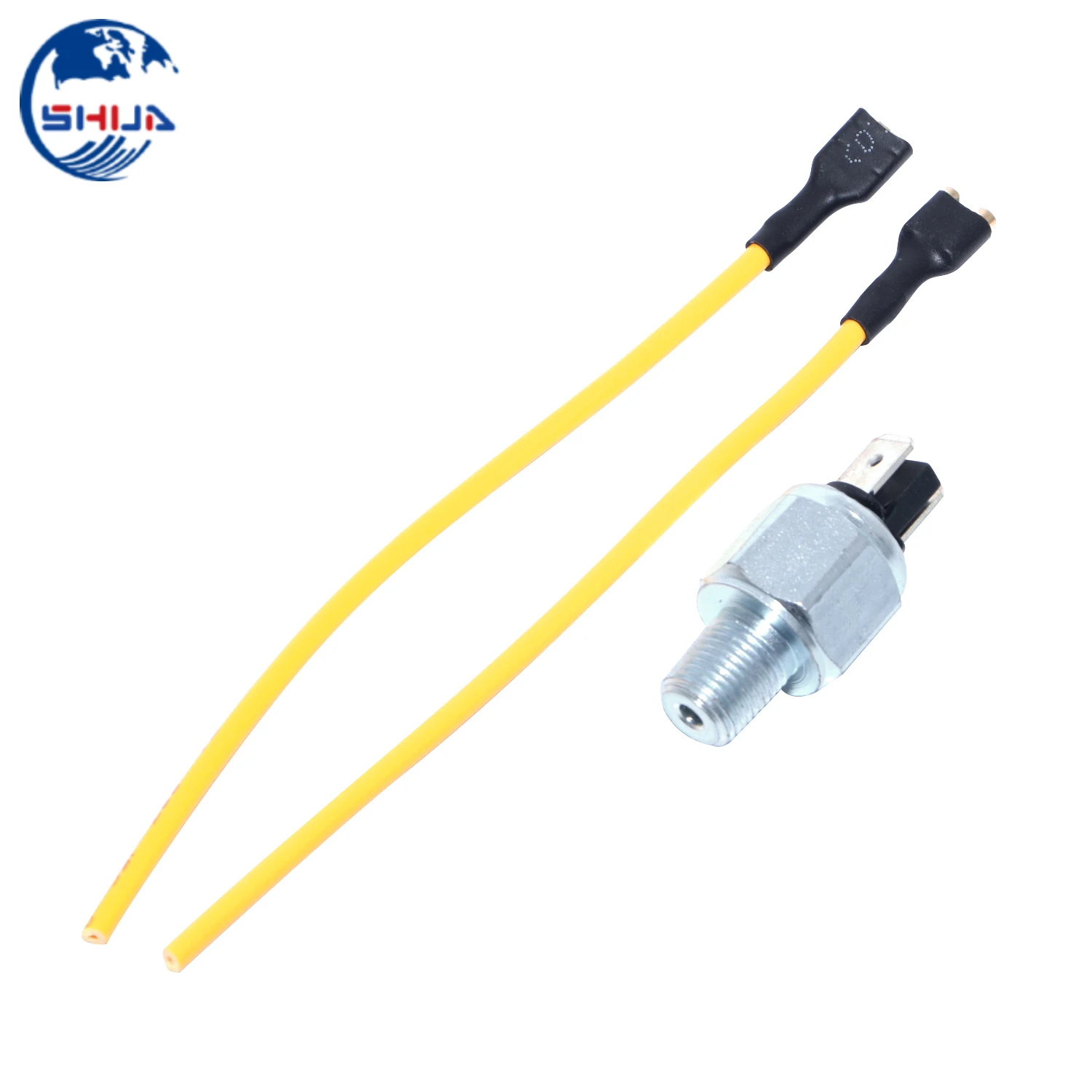 10 мм резьба серебристый мотоцикл стоп сигнал переключатель + кабели для Harley Cafe Racer