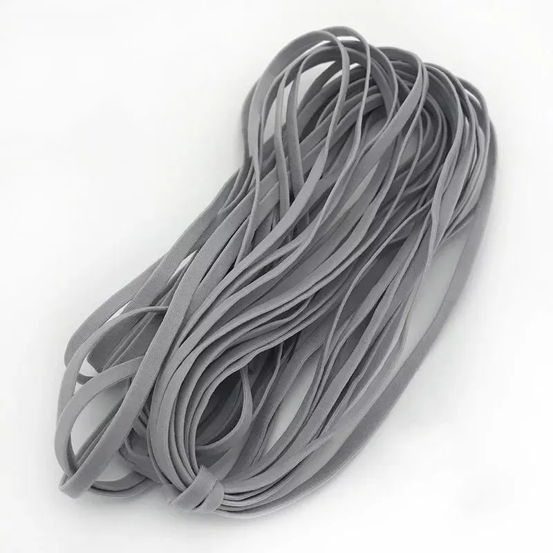 High quality 1/2/5kg/lot 4.5mm soft Flat Mask ear strap Hair band Elastic Band Rubber Rope Underwear Bra Shoulder DIY Sewing |
