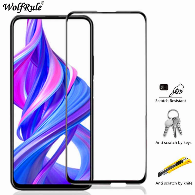 2 шт. закаленное стекло для Huawei Honor 9X Pro полное покрытие клей Защита экрана