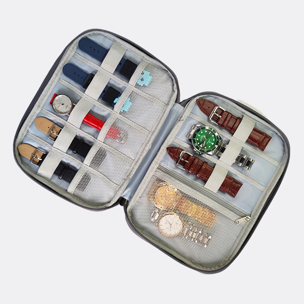 Портативный органайзер для ремешков часов коробка хранения ремешка Дорожный