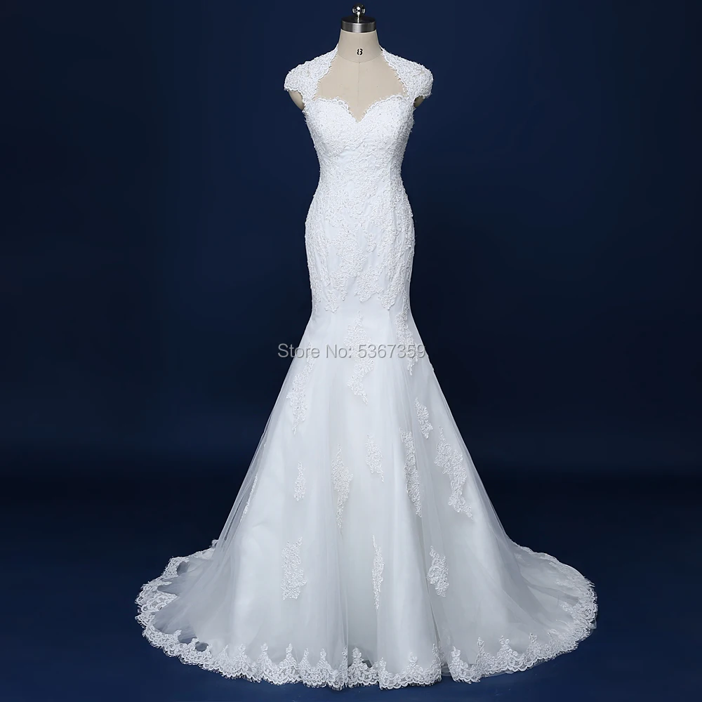 

Женское кружевное свадебное платье-русалка, белое/цвета слоновой кости платье невесты с красивым подолом