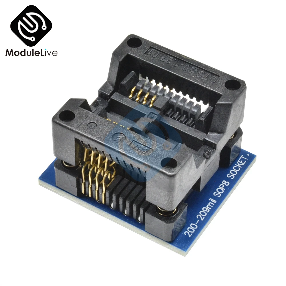 SOIC8 SOP8 К DIP8 адаптер программатора EZ гнездо модуля преобразователя 200mil 209mil Blue