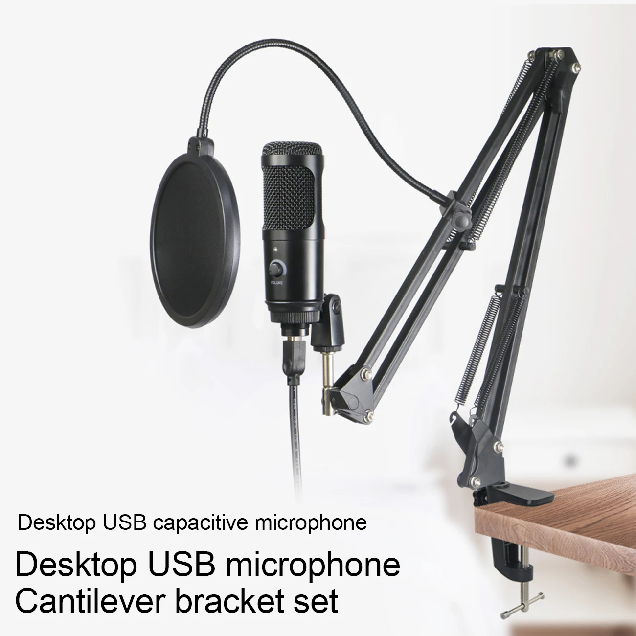 

USB Streaming Podcast PC Microphone,Professional Computer Mic 192kHz/24bit Studio Cardioid Condenser Mic for Gaming