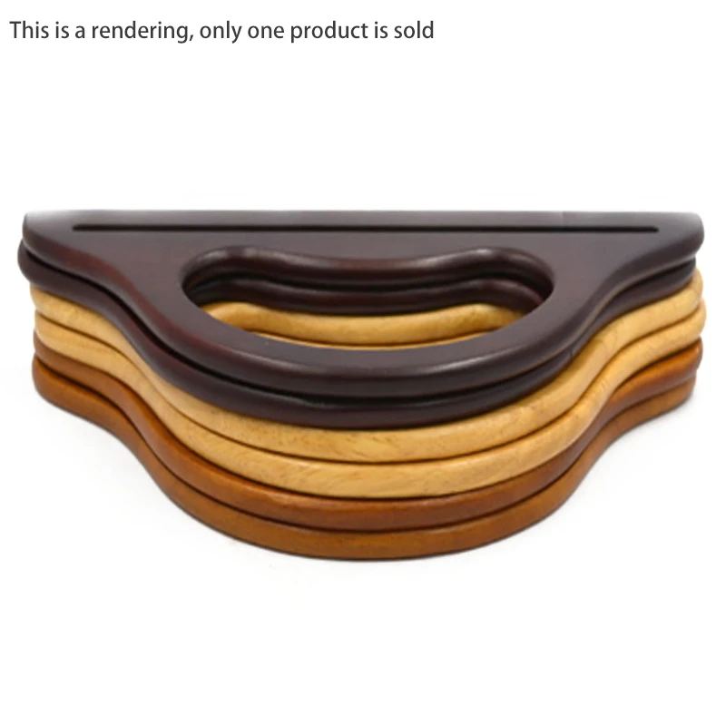 

Wooden Hanger Shape Hollow Out Carved Coffee Color Handles for Sewing and Craft DIY