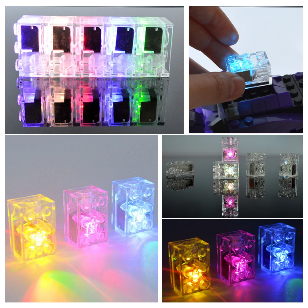 5Pcs/Set Building Blocks LED Night Lights for Baby Funny Colorful Light-emitting Kids Toys Wedding Party Holiday Decoration | Освещение