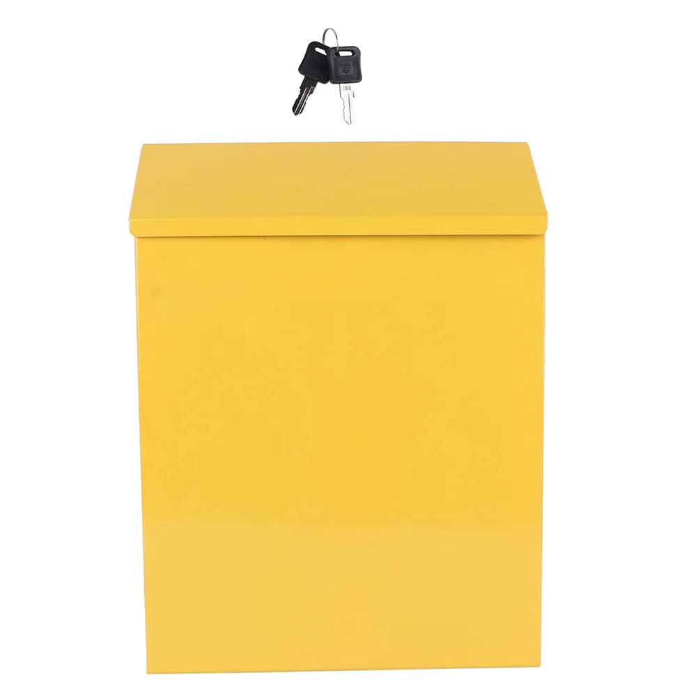 

1 шт. настенный ящик для писем, почтовый ящик, американский почтовый ящик для рекомендуемых почтовых ящиков (желтый)