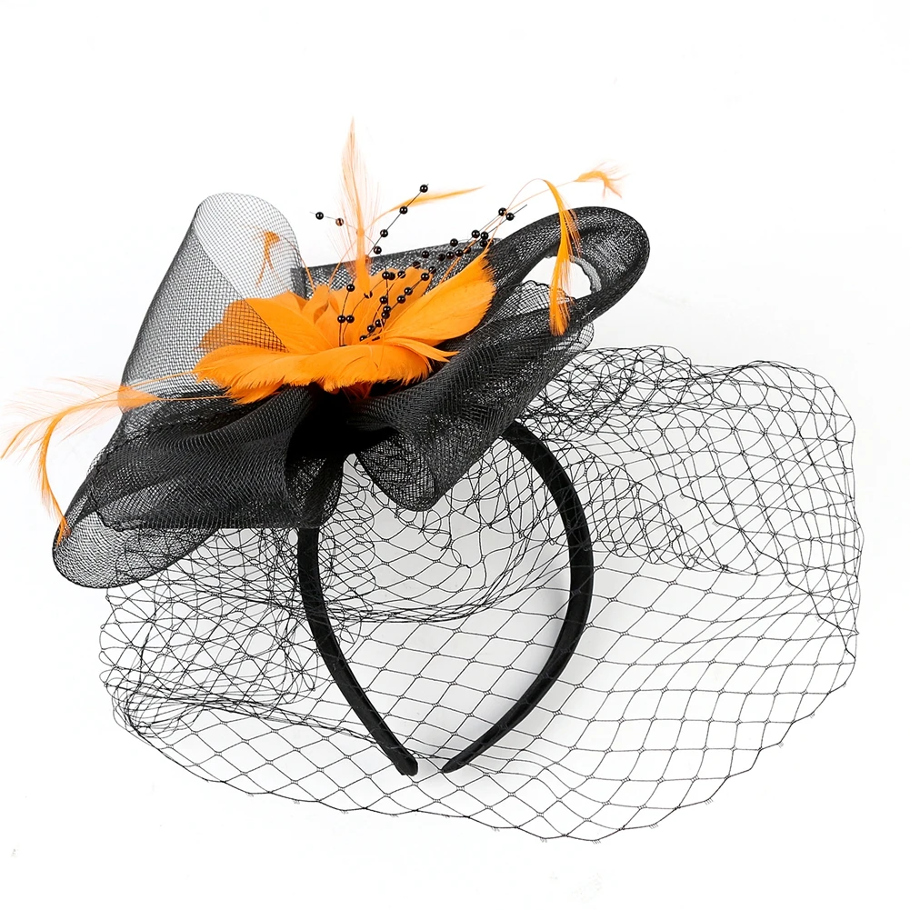 Новая модная женская сетчатая Вуалетка головной убор для волос повязка на голову