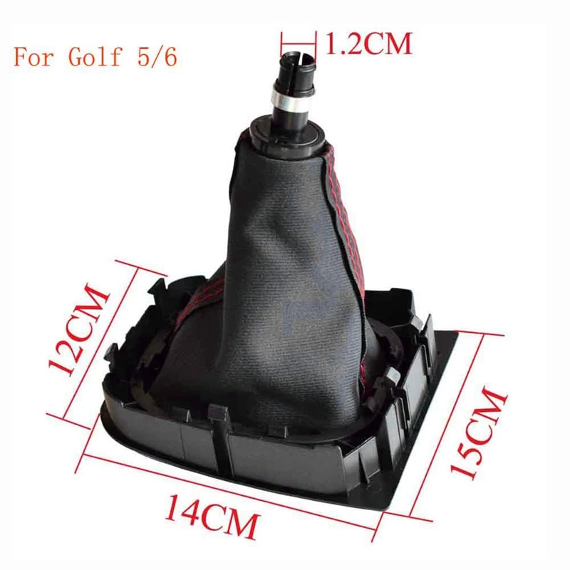 

5-Speed Manual Gear Shift Knob Shifter Lever Gaiter Boot for Golf 5 6 Mk5