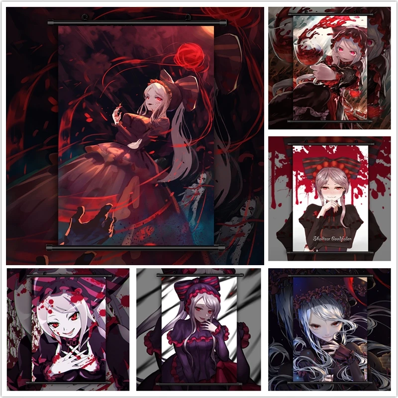Overlord Shalltear кровавый Аниме Манга HD Печать настенный плакат свиток | Дом и сад