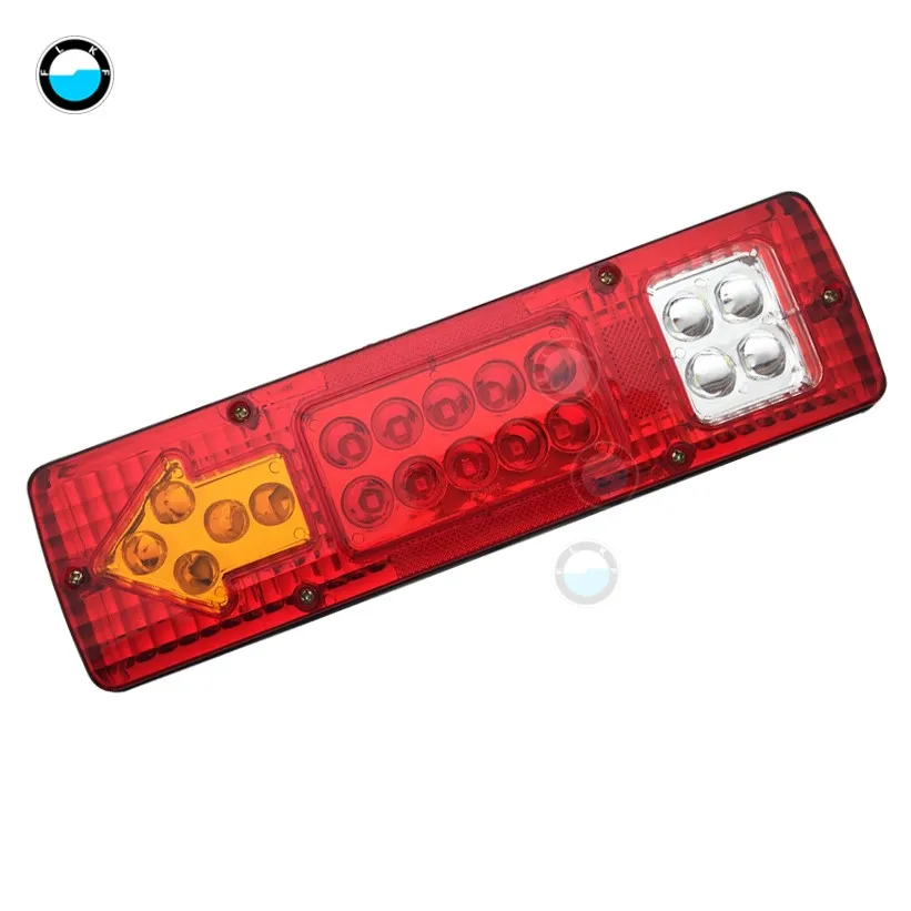 1pcs 12V 12 V/24 V светодиодный задний фонарь грузовик светильник задние фонари заднего хода для прицепов указатель поворота Предупреждение светильник грузовик каравана Стоп задний индикатор светильник - Цвет: 1pcs 12V