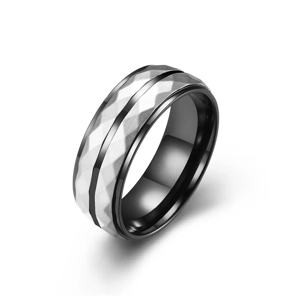 

Loredana high quality Tungsten steel turtle surface business gentleman style rings creative handmade exquisite jewelry