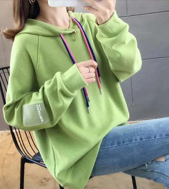 

2020 New Hooded Korean Version Loose Short Pullover Sweater Women Autumn and Winter Jacket Tide Ins