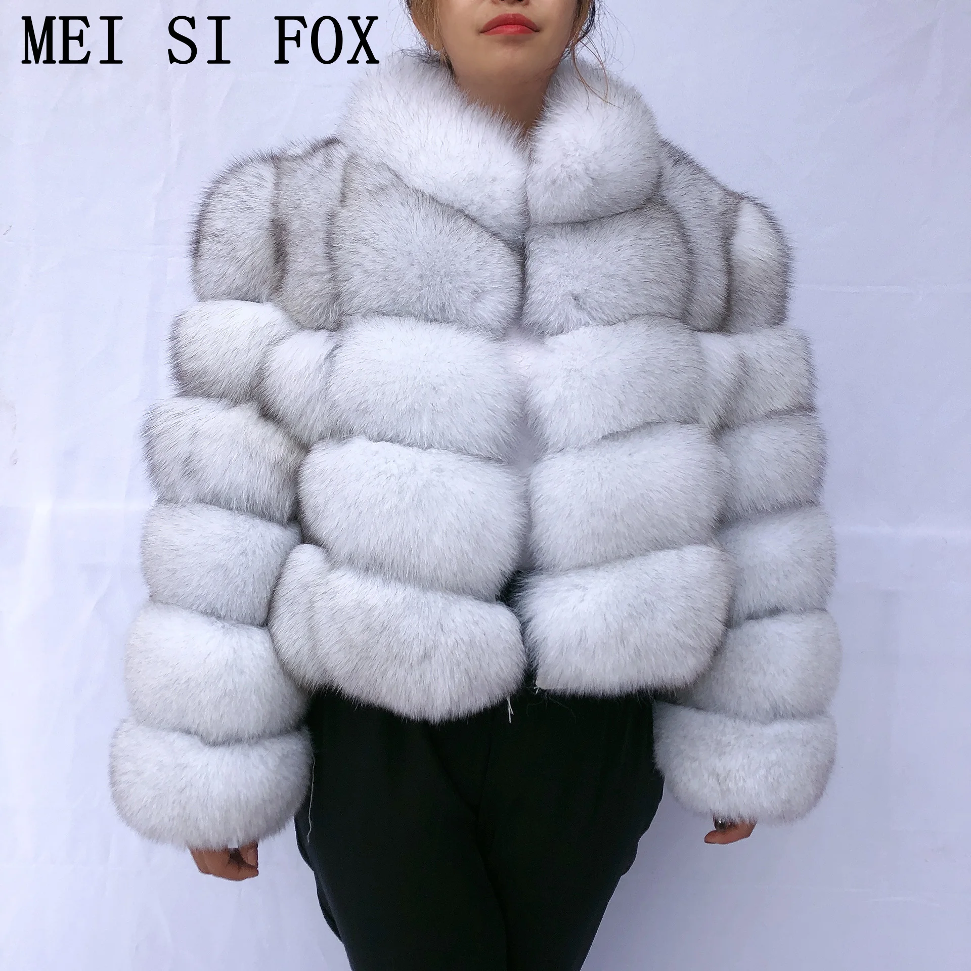 Женская Шуба куртка женский жилет пальто из лисьего меха натурального зимние