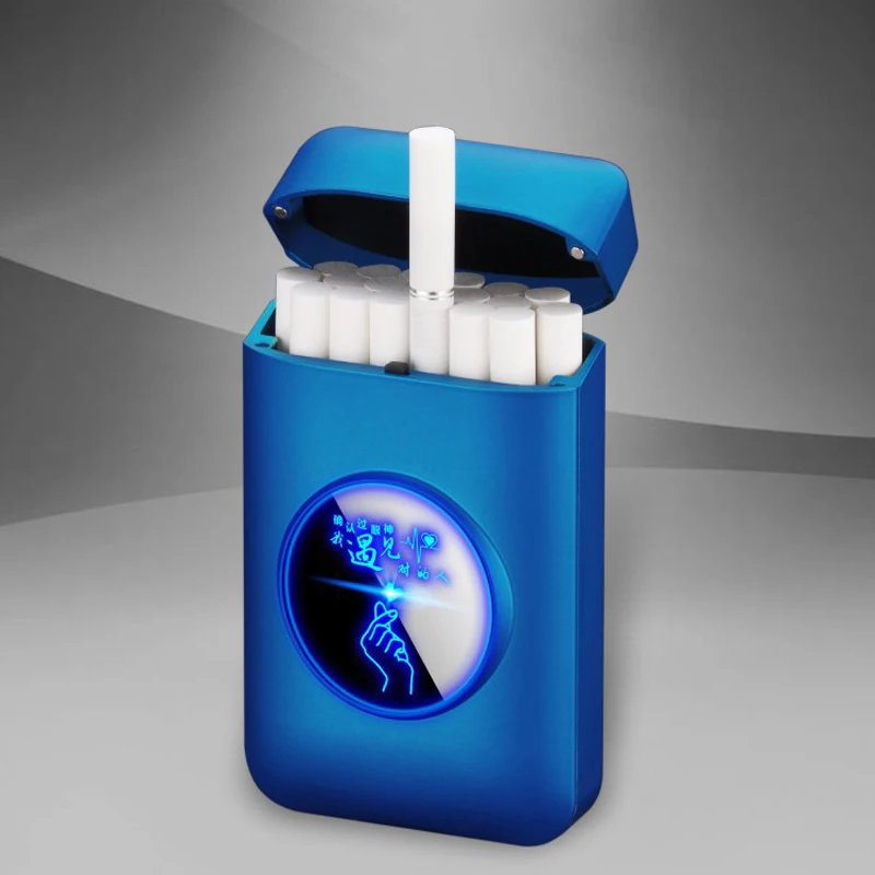 Полимерный металлический чехол для сигарет электрическая зажигалка прямые