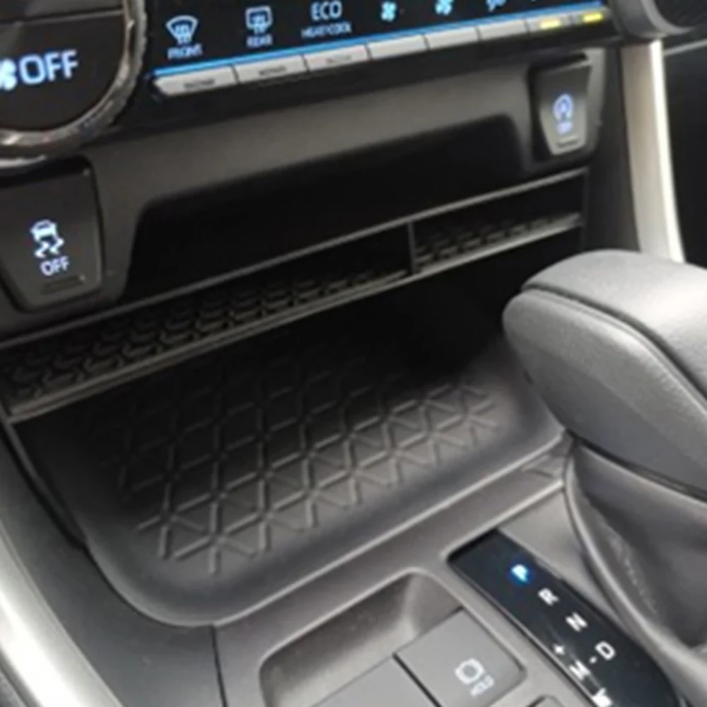 Матовая черная коробка для хранения ABS + PVC Toyota RAV4 2019-2020 высокое качество |