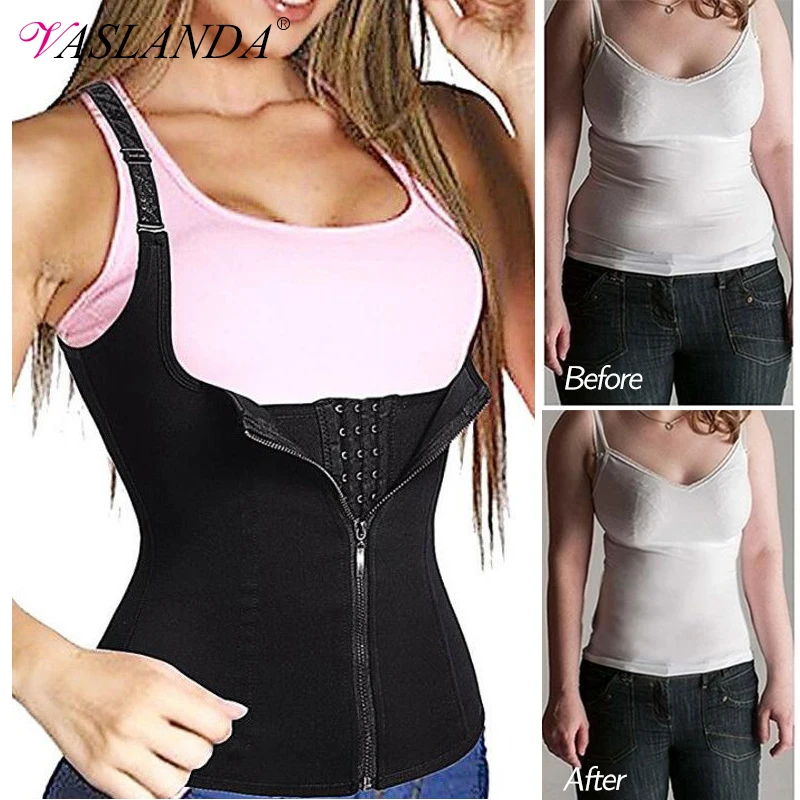 Женский тренировочный жилет для похудения компрессионная рубашка со стальными
