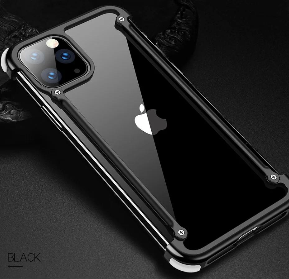 Роскошный металлический чехол с подушкой безопасности для IPhone 11 11 pro, чехол для Iphone 11 pro max, персональный металлический чехол-бампер