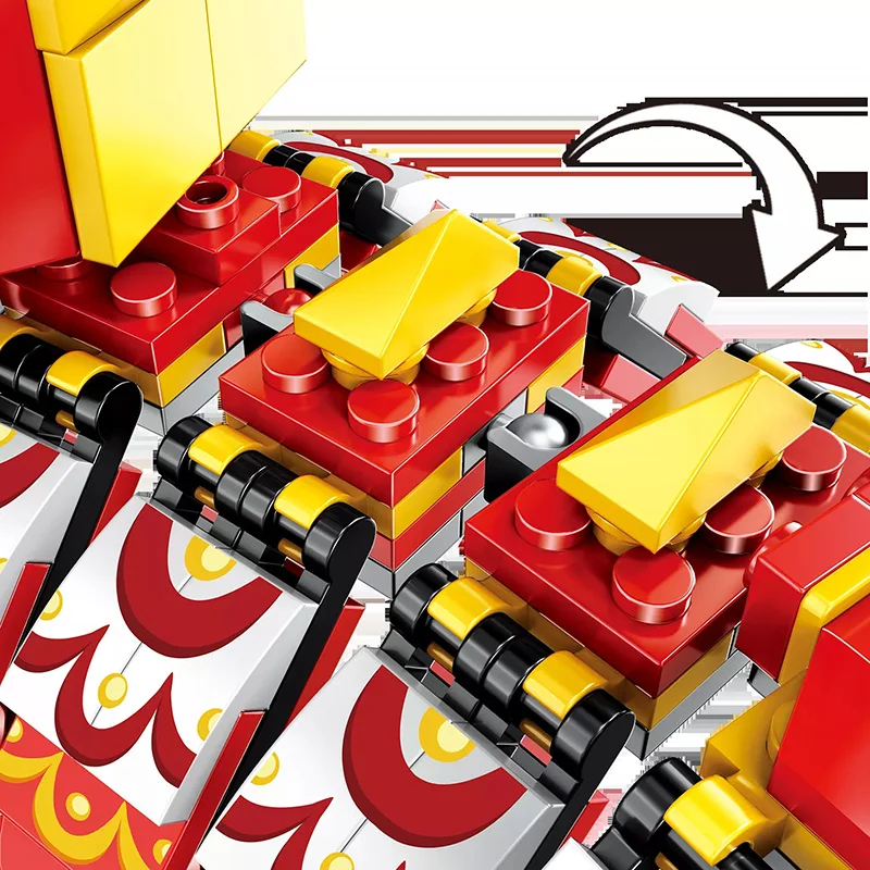 Детский конструктор Китайская традиционная улица модель 2022 года подарок на