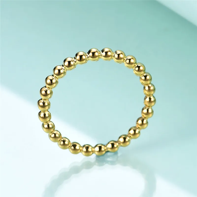 Женское кольцо с бусинами из нержавеющей стали | Украшения и аксессуары