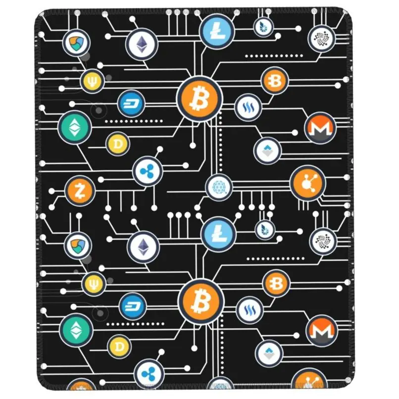 Блокировочный криптовалютный логотип Биткоин эфириум криптовалюта Новинка