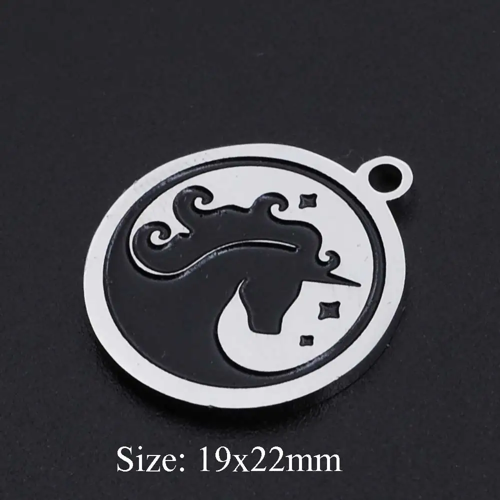 5 шт./лот 100% подвески из нержавеющей стали в виде морской волны оптом браслеты