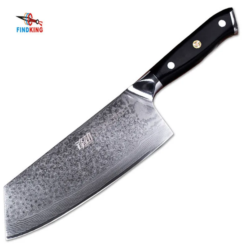 

Findking Female Knife Japanese 67 Layers 10Cr15MoV Damascus Steel Kitchen Knives Slicing Cleaver Nakiri Genuine Damascus Knife