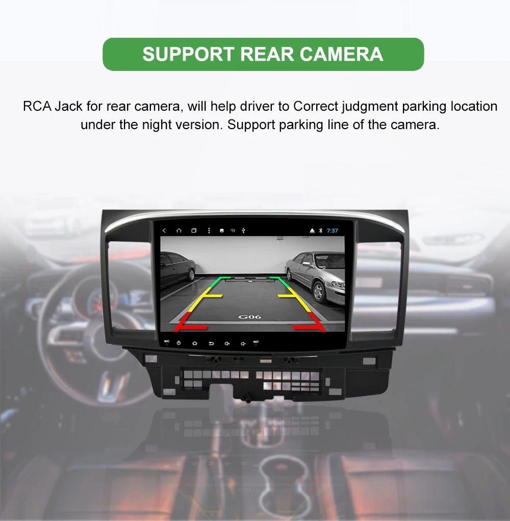 Bonroad Android 9,0 ram 2G автомобильный мультимедийный плеер для Mitsubishi Lancer 2010- радио gps навигация видео аудио плеер