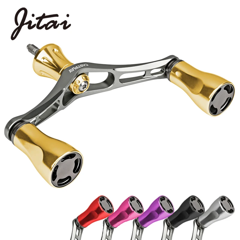 Рукоятка для спиннинга Jitai с двойной катушкой Daiwa Shimano 80/95 мм Сменные ручки двумя