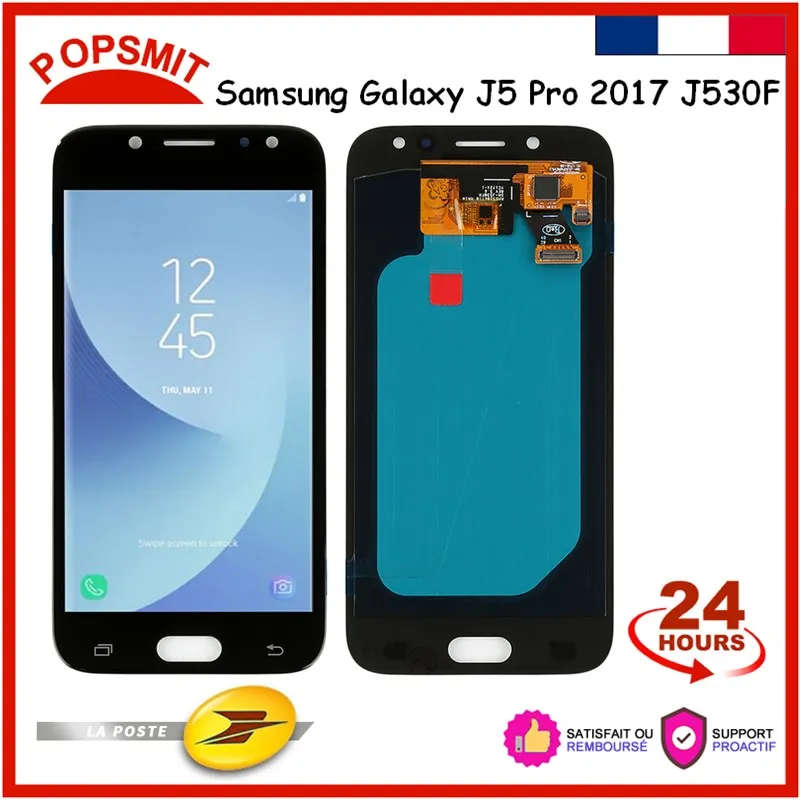 

Adjustable Brightness For Samsung Galaxy J5 2017 J530 J530F SM-J530F LCD Display + Touch Glass And Tools For Reparing