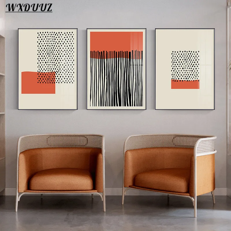 Скандинавский современный простой абстрактный цвет художественный Декор