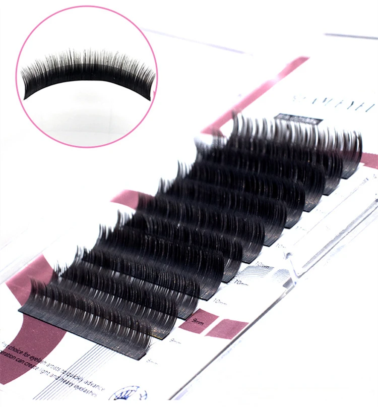 C Curl 0.15mm Fashion Lash Mink Hair False Eyelashes 8-12mm Volume Lash Soft Individual Grafting Eyelash Extension Tools