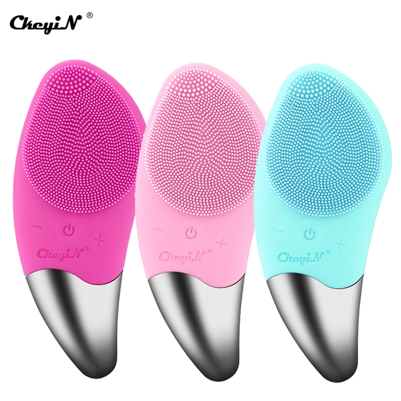 

Щетка CkeyiN силиконовая для чистки лица, глубокий очиститель, Электрический Отшелушивающий аппарат для удаления черных точек, уход за кожей