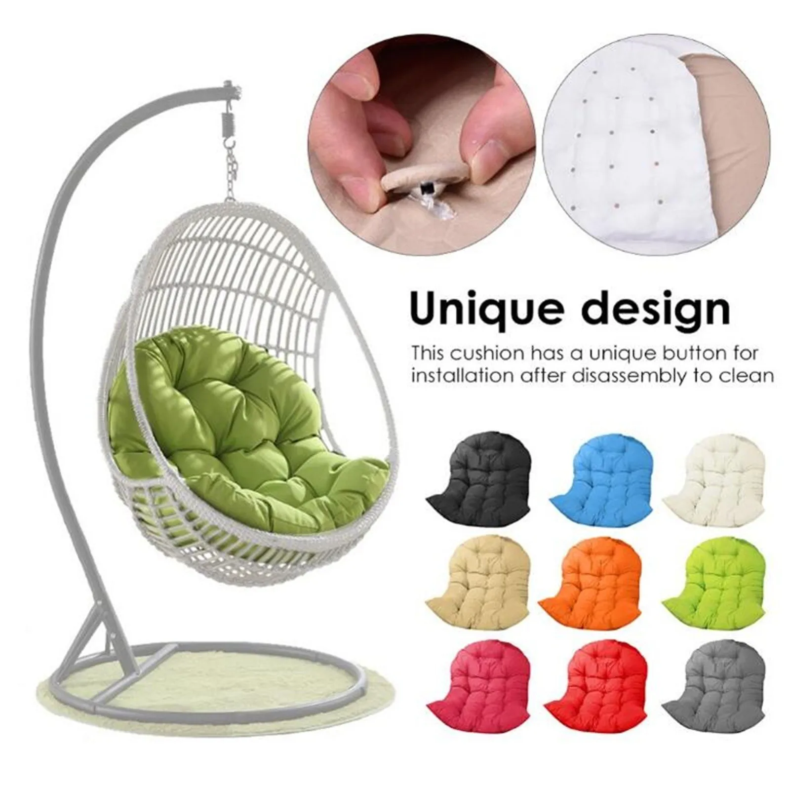 Качели подвесная корзинка на стул подушка для улицы в помещении яйцо балкон