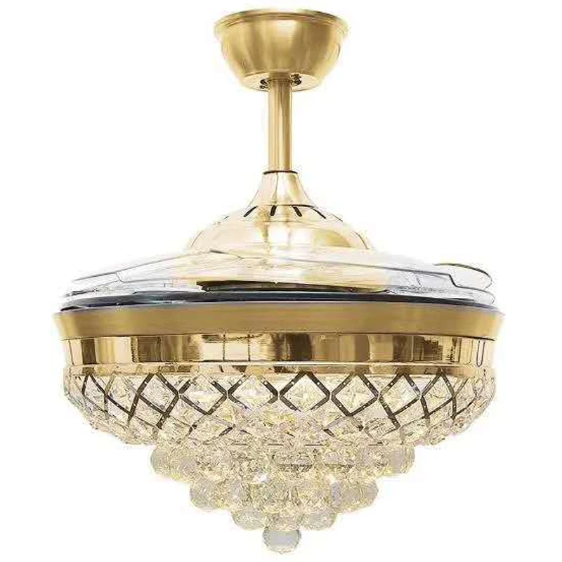 Светильник постмодерн роскошный хрустальный потолочный вентилятор лампа для