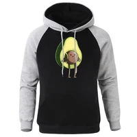 avocado pit funny pattern pullovers men fruits with luggage pullover for men brand cool raglan oversized hoodies mens