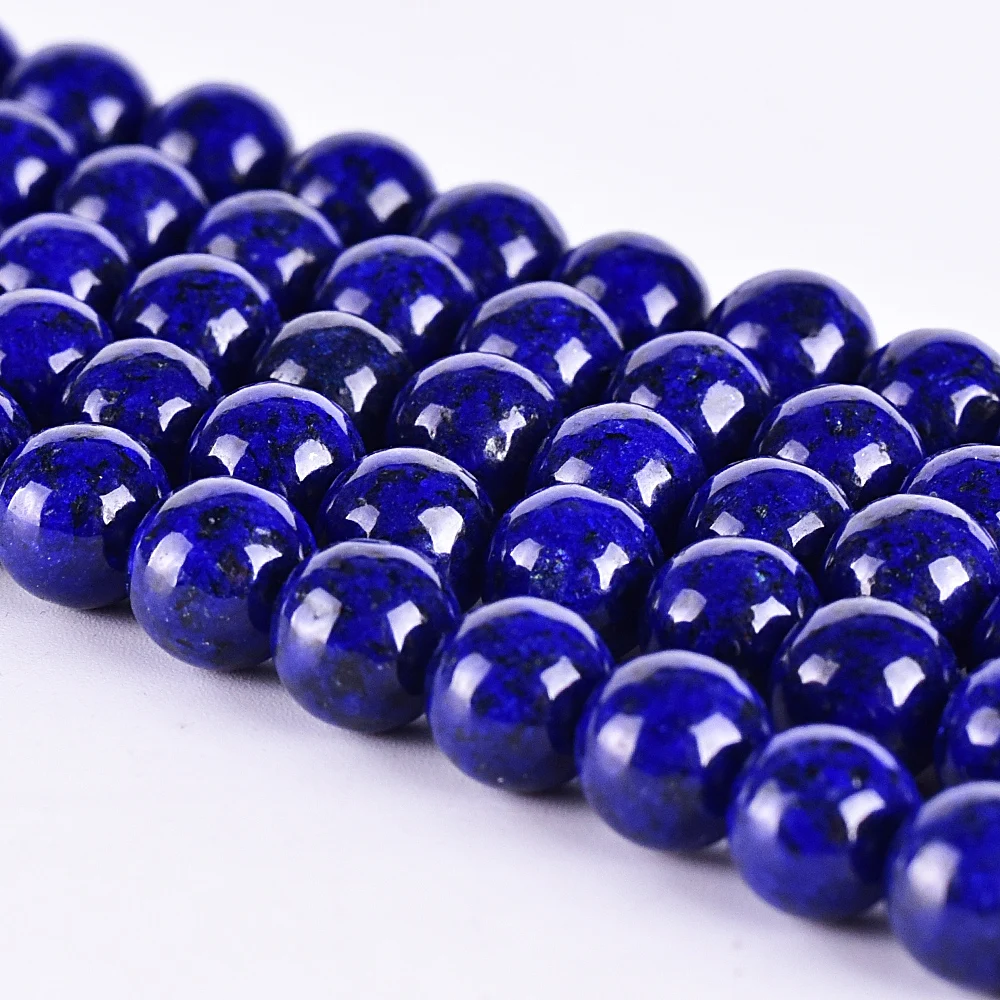 Бусины Asingeloo из натурального камня Синий Лазурит лазурит для изготовления