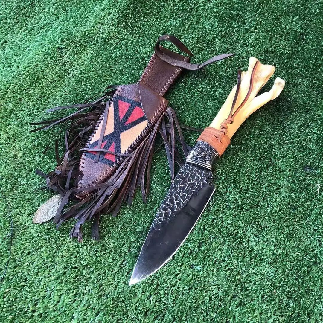 Нож прямой из высокоуглеродистой стали импортный резец с фиксированным лезвием